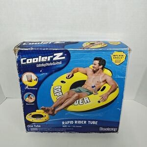Bestway CoolerZ Rapid Rider 53in Yellow Inflatable Blow Up Pool River Tube Float